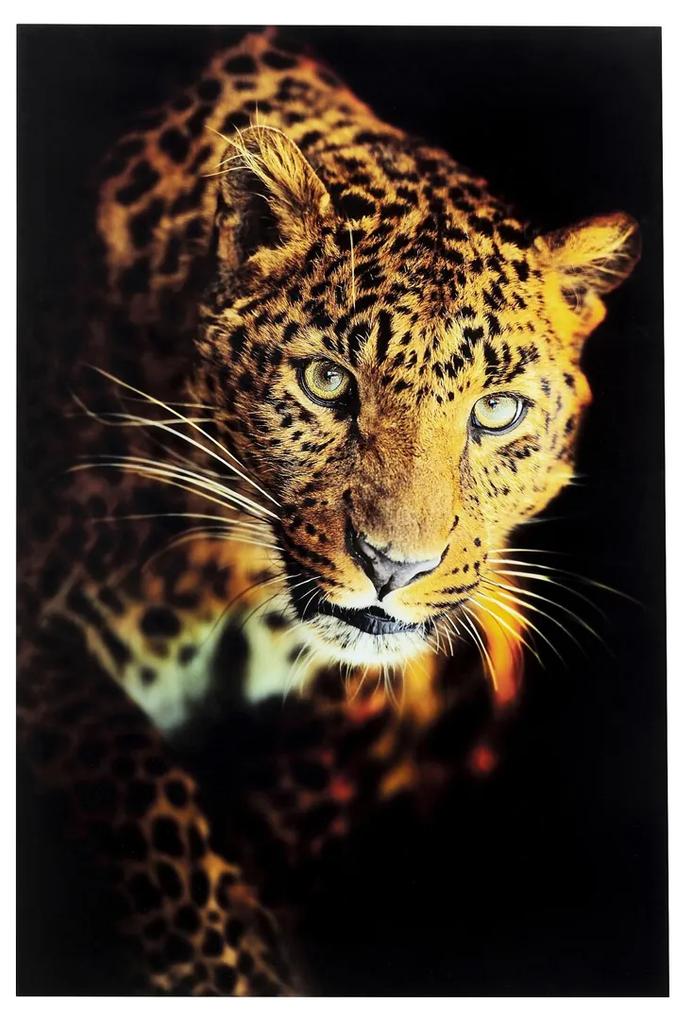 Kare Design Leopard Shaka Glas Schilderij Panter 120x80