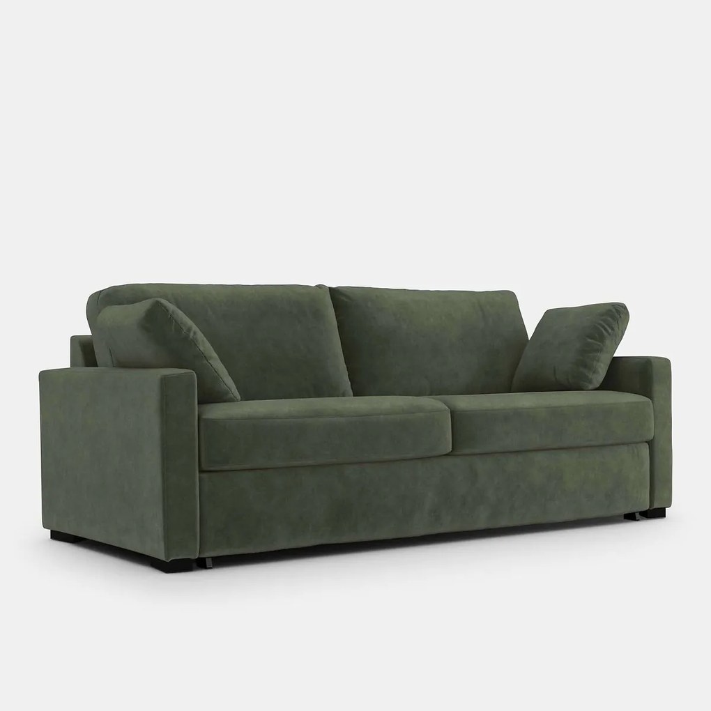 2, 3 of 4 zits slaapbank, Comfort Bultex®, fluweel, TIMOR