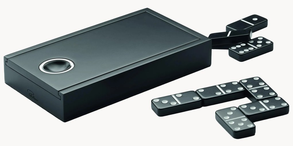 Dominospel Code in houten kist