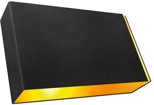 Modular Split wandlamp LED large zwart goudkleurige binnenkant