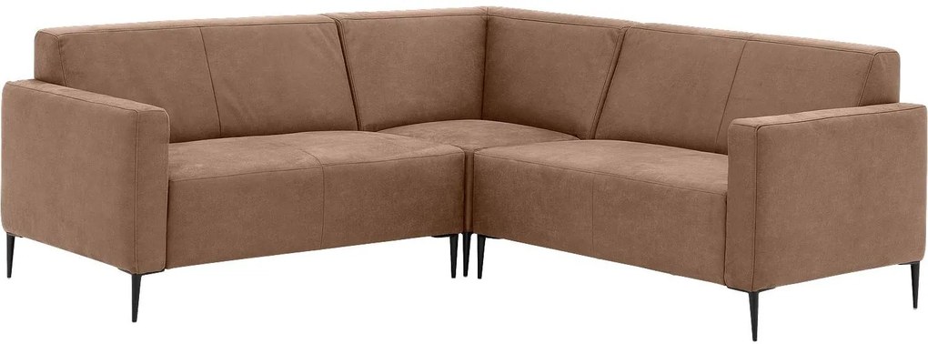 Goossens  Key West bruin, micro leer, 2-zits, modern design