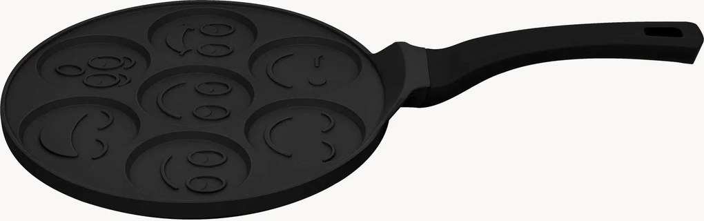 Pannenkoekenpan Emoji met antiaanbaklaag Matte Black