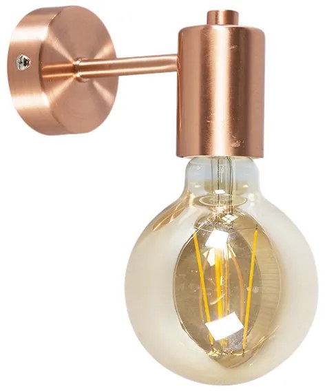 Smart Art Deco wandlamp koper incl. G95 WiFi lichtbron - Facil