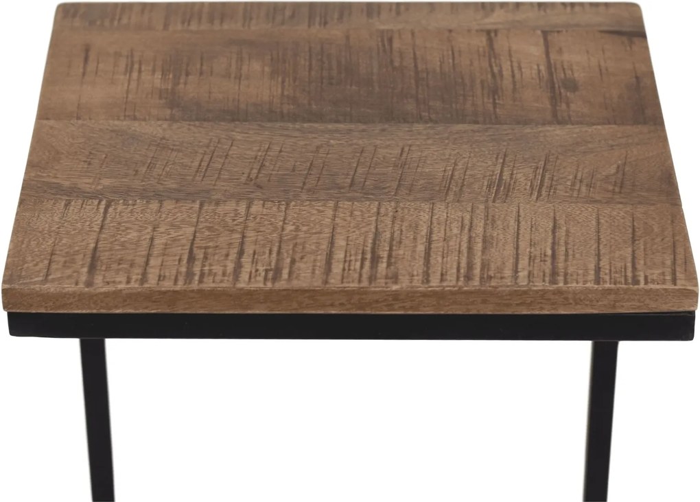 Industrieel Bijzettafel Collins Bruin