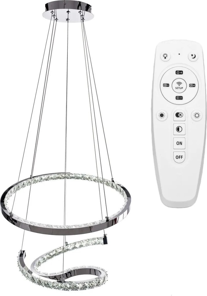 KRISTAL HANGLAMP RING LED APP773-2CP