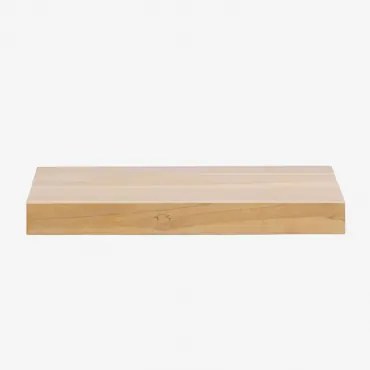 Venetian Zwevend Badkamermeubelset Van Teakhout Zonder Wastafel & ↔︎ 60 Cm & Licht Teakhout - Sklum