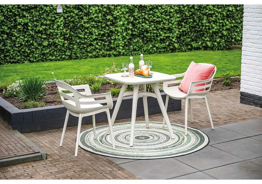 Garden Impressions Sunny balkonset 3-delig - Hareno tuintafel 71x71 cm - zand