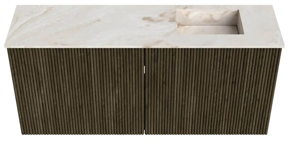 Mondiaz Joya DLux 90cm toiletmeubel shadow met wastafel faye rechts zonder kraangat frappe