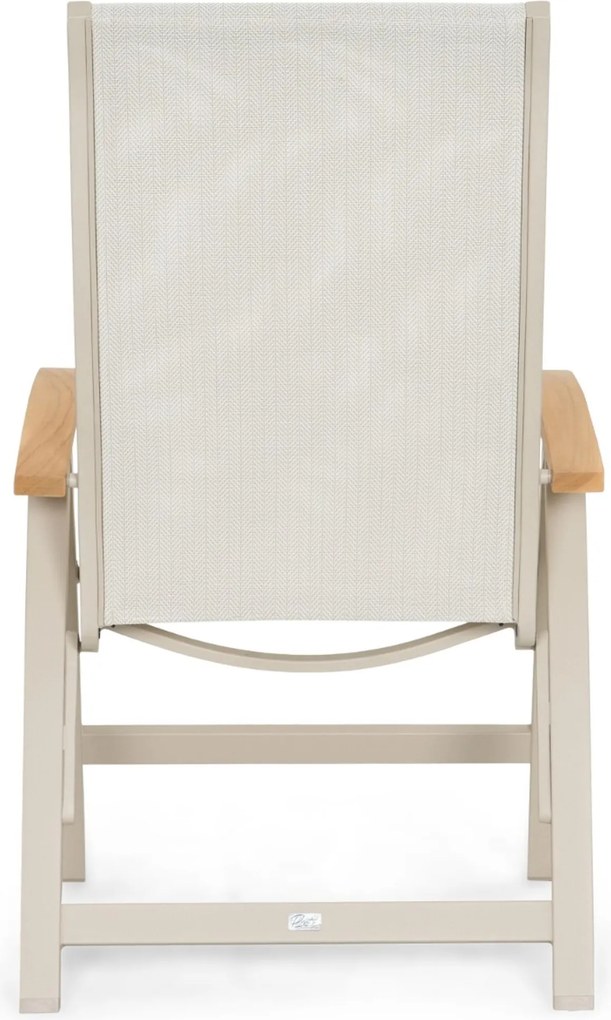 Tuinset 6 personen 260 cm Aluminium Taupe Presto Tarenta/San