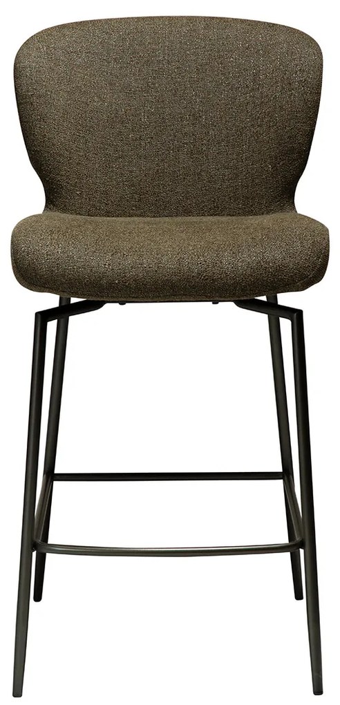 Dan-Form Glory Swivel Draaibare Barstoel Olijfgroen Boucle