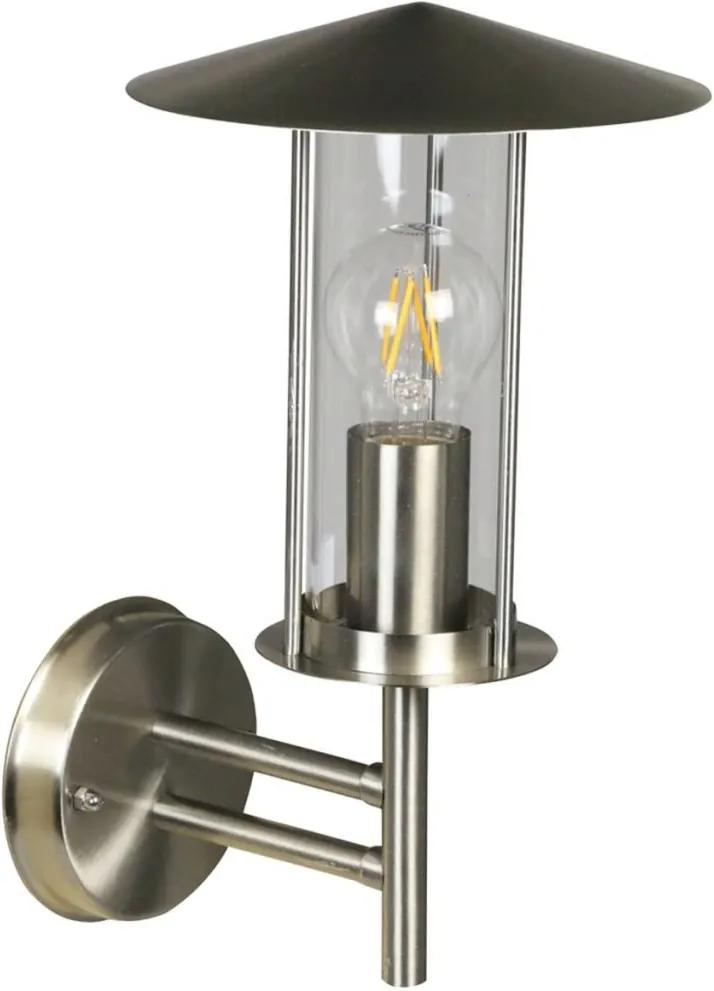 Wandlamp voor buiten Utah 230 V zilver LUX1708S