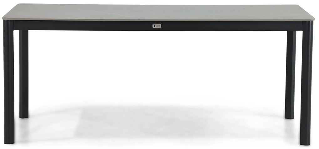 Tuinset 4 personen 180 cm Aluminium/rope Grijs Coco Penya/Como