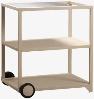 Modulaire Buitenkeukenwagen Van Staal Rivana Tapioca Beige - Sklum