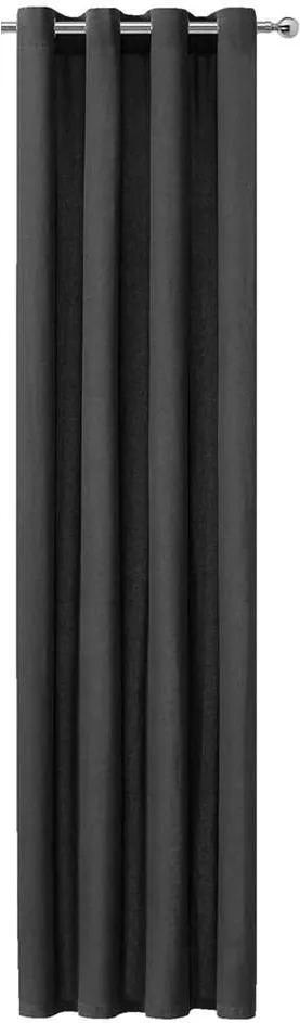 Gordijn Jason - zwart - 250x140 cm (1 stuk) - Leen Bakker