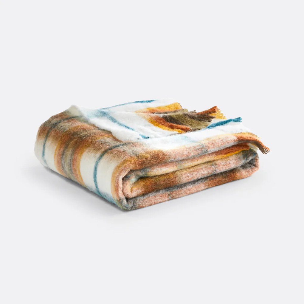 Geruite plaid met franjes, Armand
