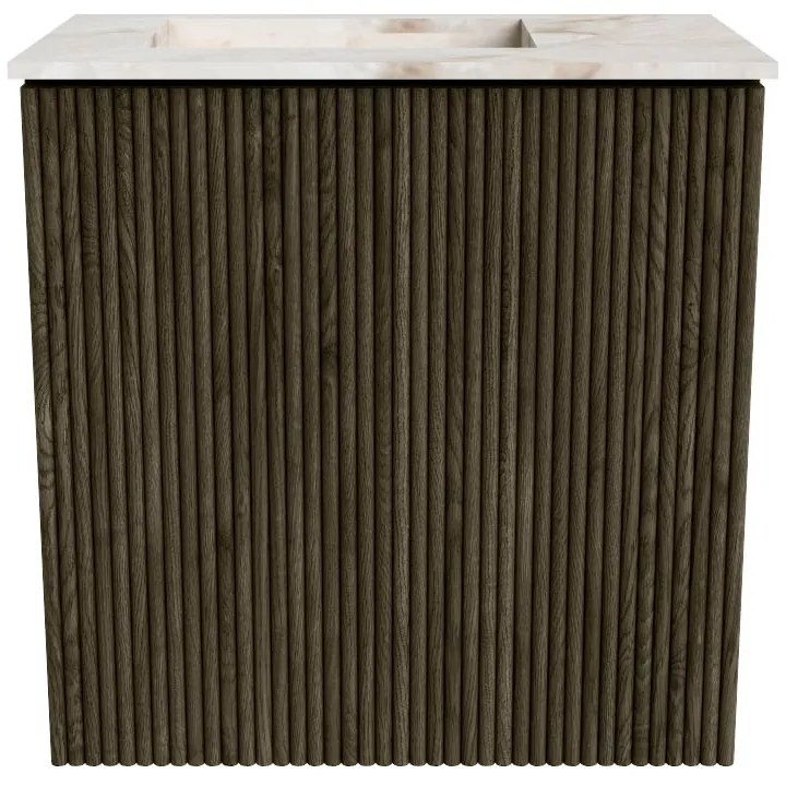 Mondiaz Joya DLux 40cm toiletmeubel shadow met wastafel faye links 1 kraangat frappe