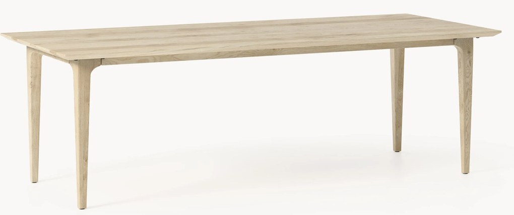 Eettafel Archie van eikenhout, in verschillende formaten