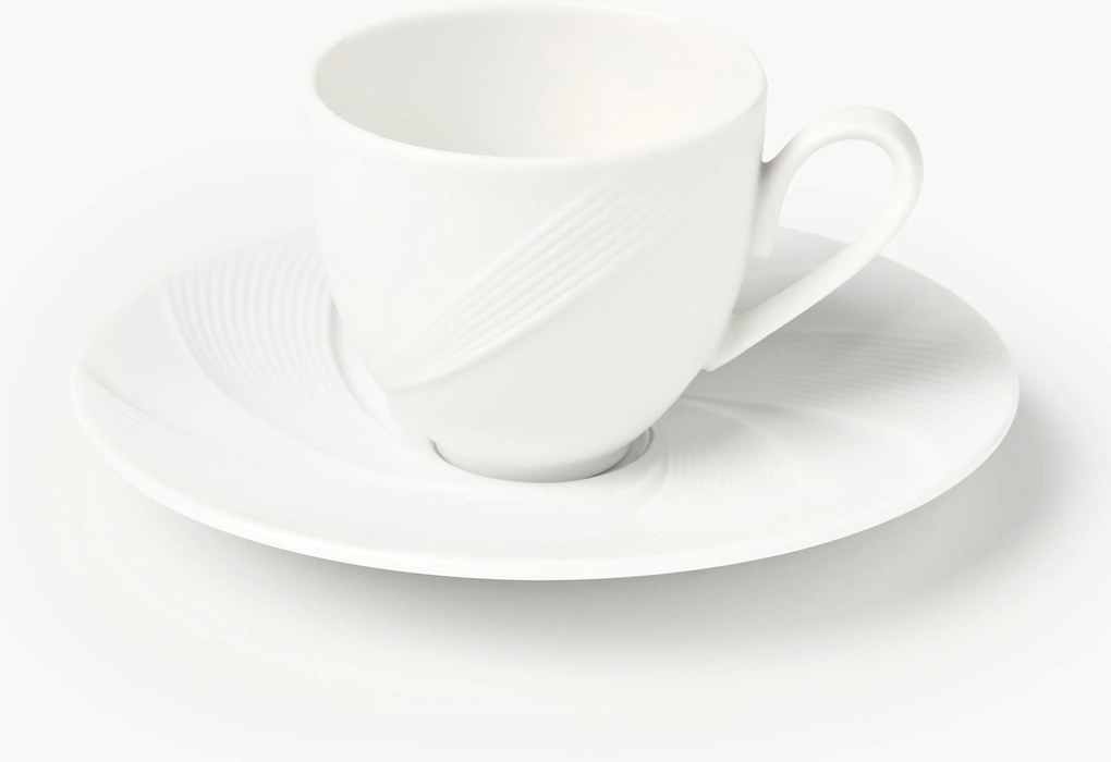 Espressokopjes Adonis met schoteltjes, 4-delig