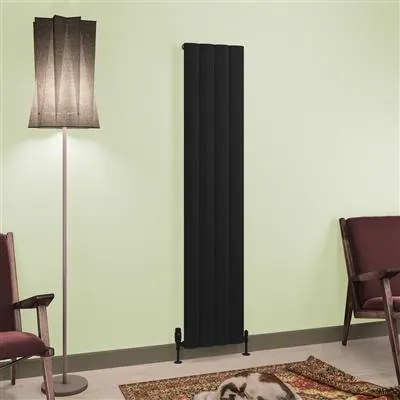 Eastbrook Tordino radiator 35x180cm aluminium 1149W zwart mat