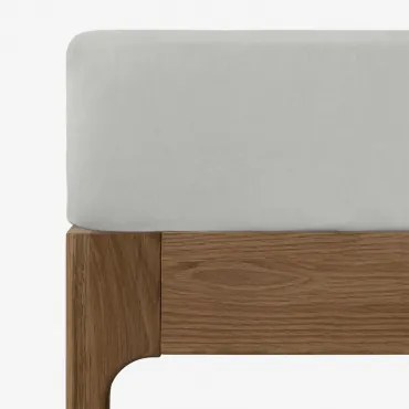 Onderlaken In Percal Katoen Van 180 Draden Voor Een Bed Van 90 Cm Agassi Blauwe Nevel & Bed 90cm (90 X 200 X 40 Cm) - Sklum