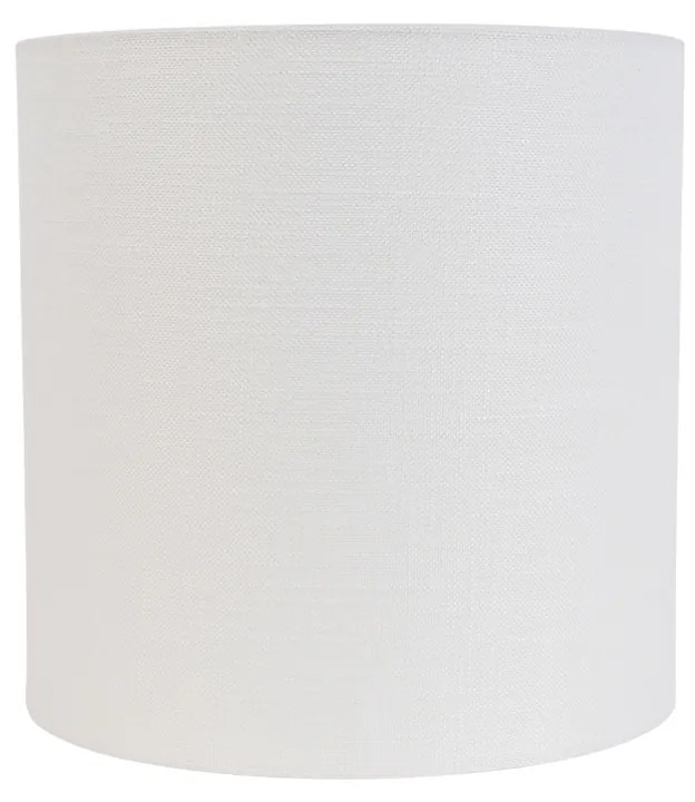 Stoffen lampenkap wit 25/25/25 cilinder / rond