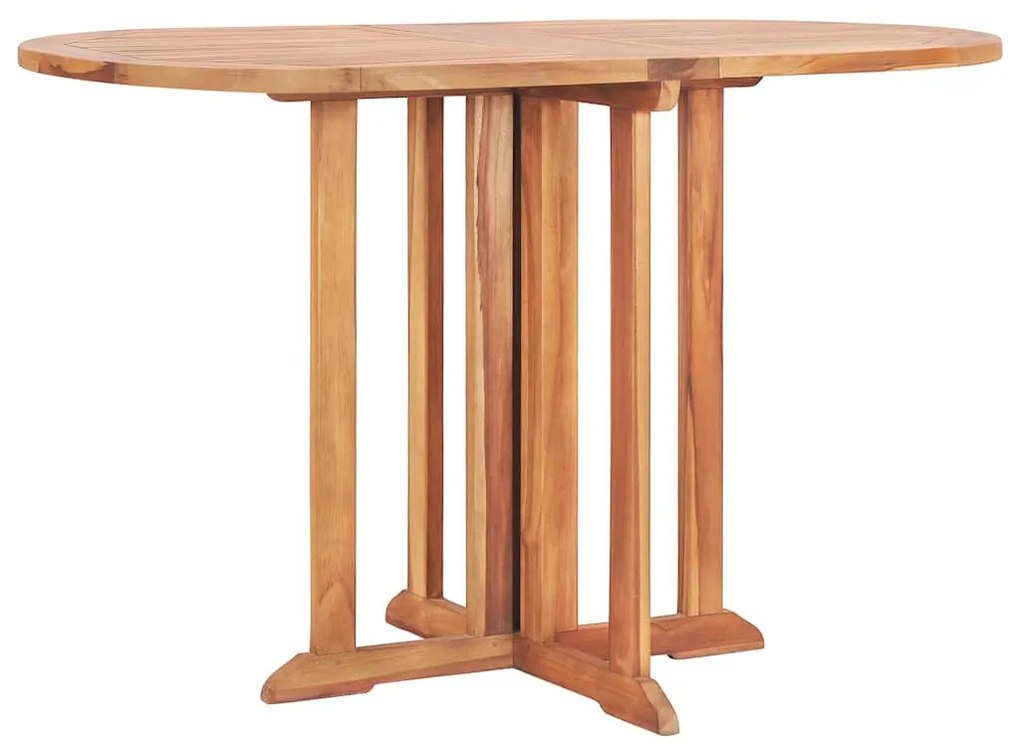 vidaXL Tuintafel inklapbaar 120x70x75 cm massief teakhout
