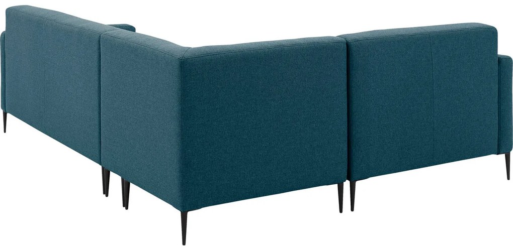 Goossens Key West blauw, stof, 2-zits, modern design