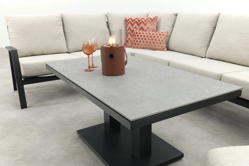 Lagos/Milford loungeset - met verstelbare tafel - links & rechts