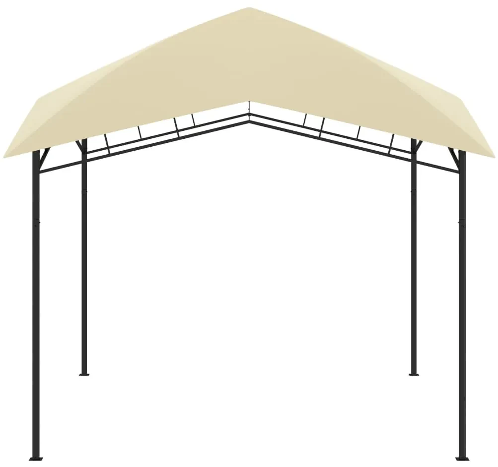 vidaXL Tuinprieel 180 g/m² 3x3x2,9 m crème