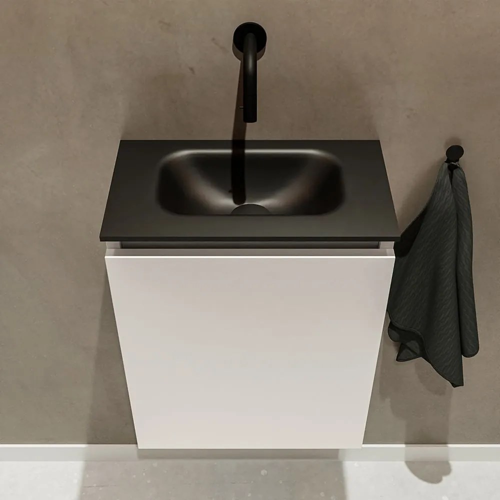 Mondiaz Ture 40cm toiletmeubel linen met wastafel urban midden geen kraangat