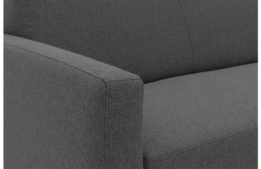 Goossens  Key West grijs, stof, 2,5-zits, modern design met ligelement rechts