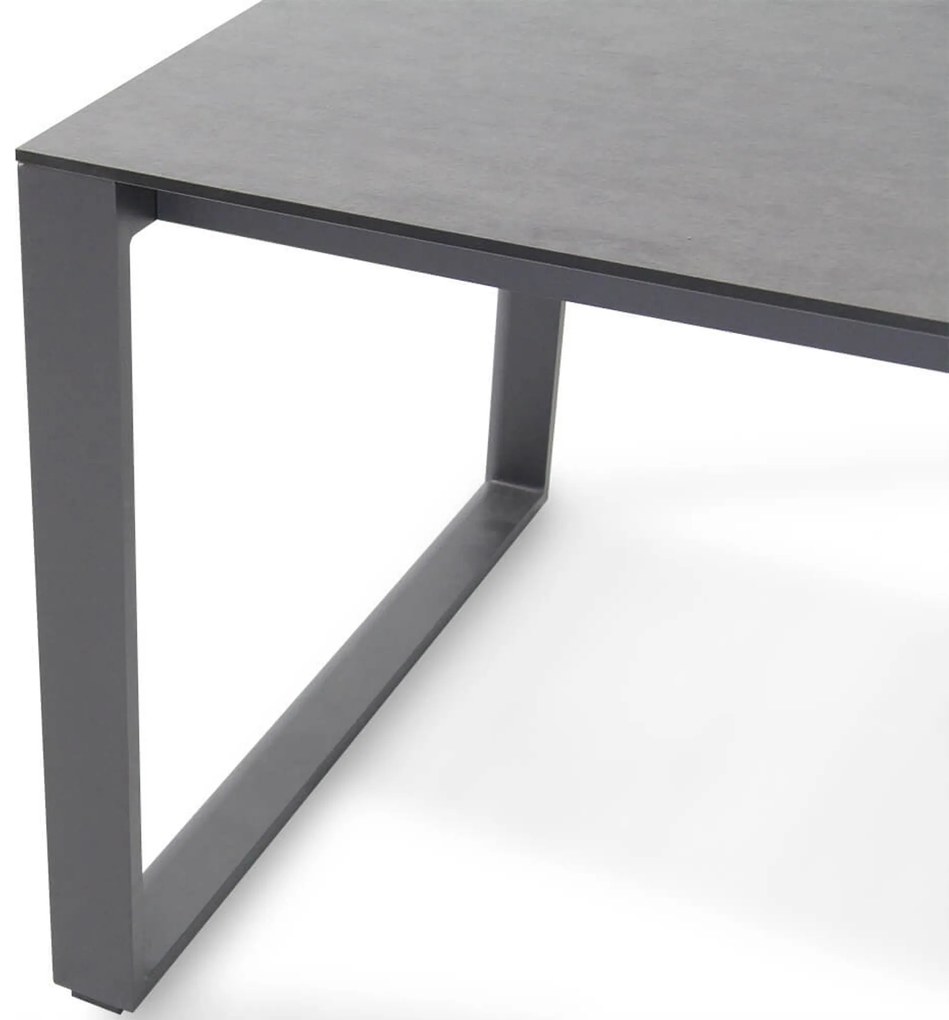 Tuinset 6 personen 220 cm Kunststof Grijs Lifestyle Garden Furniture Salina/Zaga
