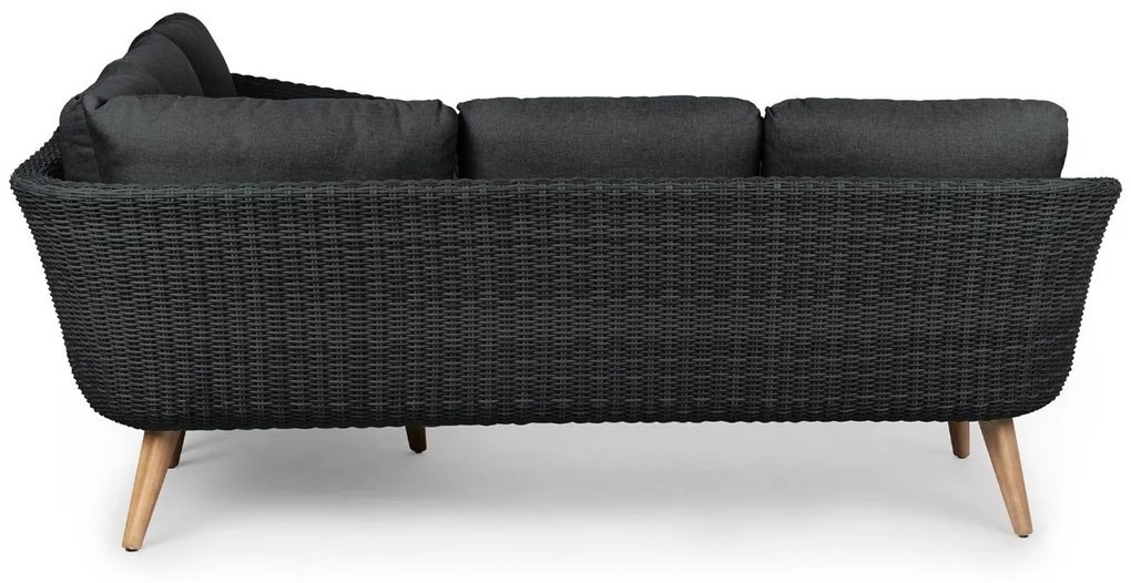 Garden Interiors Hoek Loungeset  - MIRA - Wicker - Donkergrijs - Garden Interiors