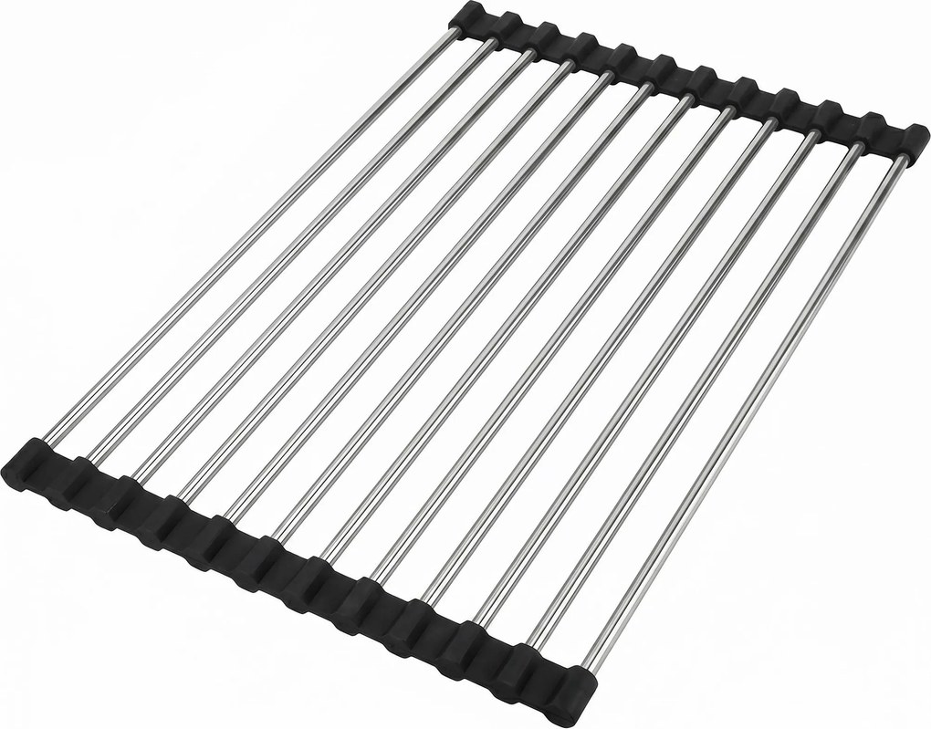 Oprolbaar afdruiprek voor gootsteen REA P12298 Black