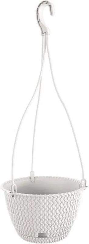 Ronde pot hanger 3L splofy plastic in wit Ø23
