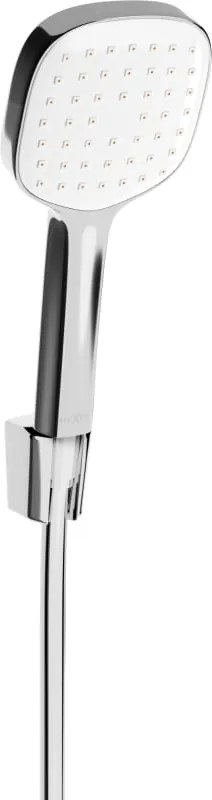 Mexen R-33 punthoek doucheset, chroom/wit - 785335052-02
