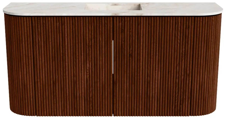 Mondiaz Joya DLux 85cm toiletmeubel ronding links/rechts ruby met wastafel faye midden 1 kraangat frappe
