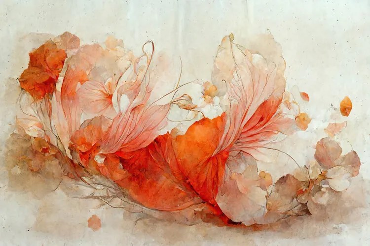 Ilustratie Persian Red Flowers, Treechild