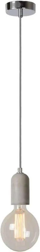 Lucide hanglamp Solo - Ø5.8cm - beton - Leen Bakker
