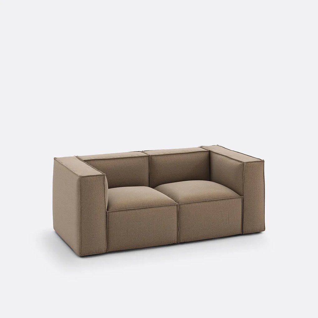 Modulaire bank 2-zit, gestructureerde stof, Seven