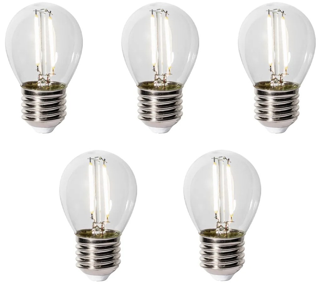 Set van 5 E27 LED lamp P45 Sensor LUX 3W 250 lm 3000K