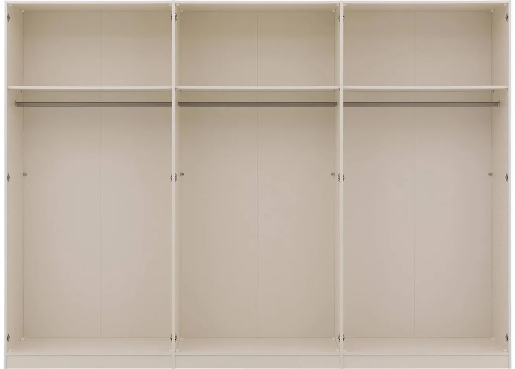 Goossens Kledingkast Easy Storage Ddk, Kledingkast 304 cm breed, 220 cm hoog, 6x draaideur