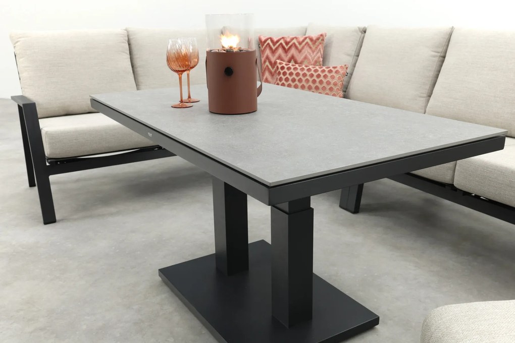 Lagos/Milford loungeset - met verstelbare tafel - links & rechts