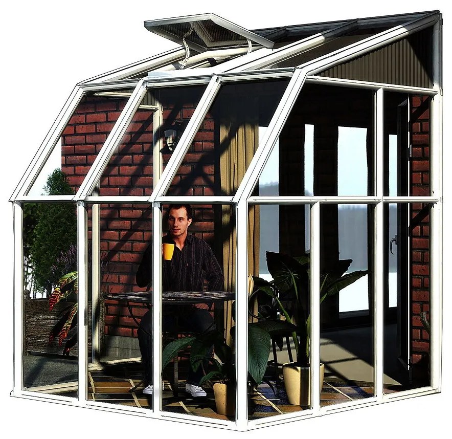 Tuinkamer Sun Room Palram - Canopia 2 x 2 m wit