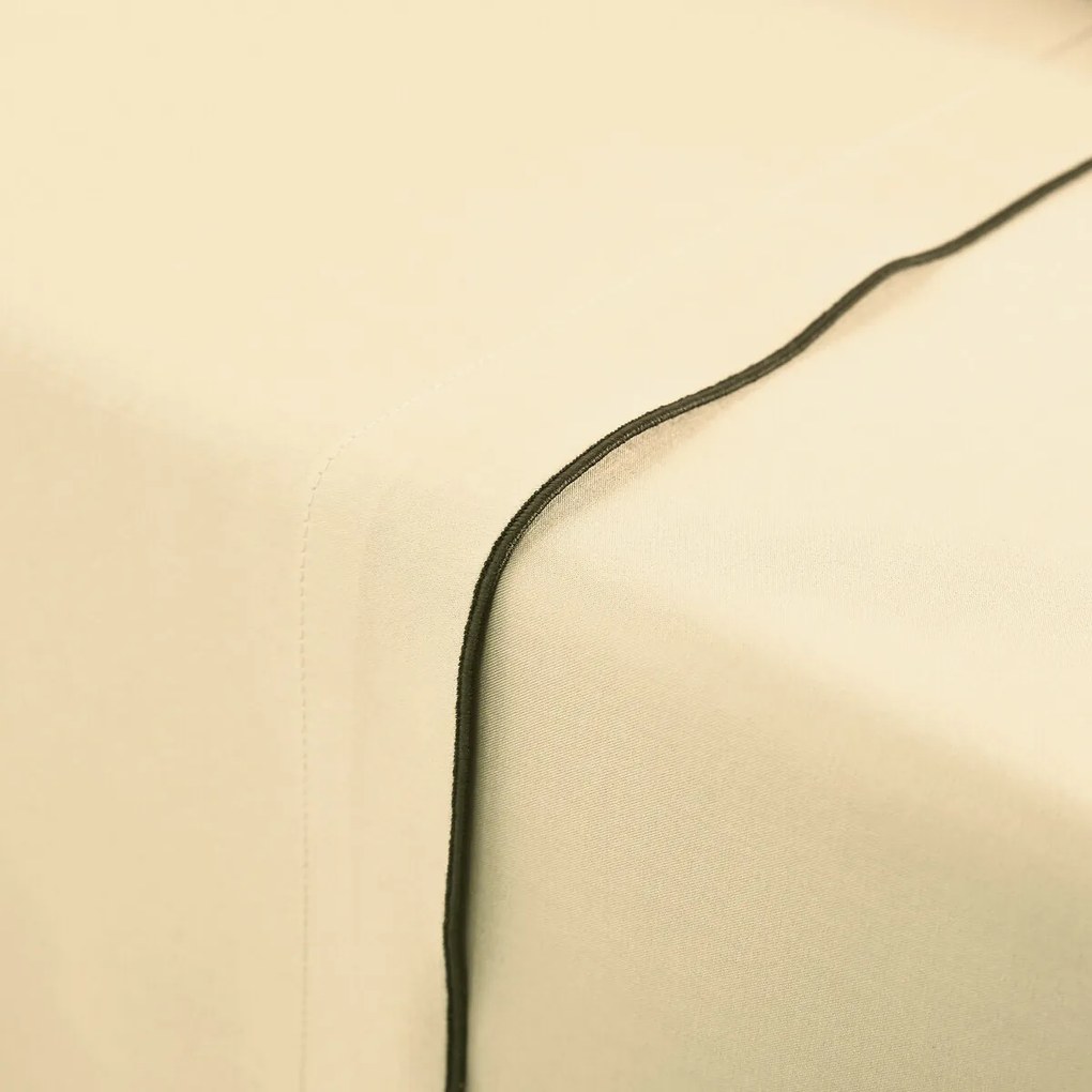 Hoeslaken van 118 draden gewassen katoensatijn, Victor uni