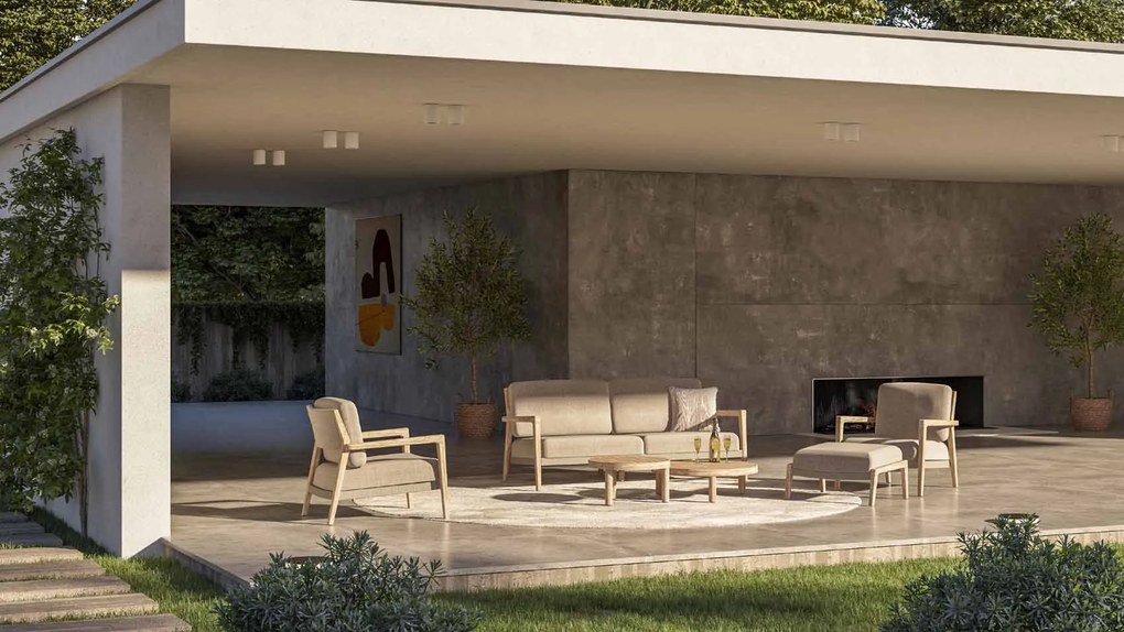 4 Seasons Outdoor Julia loungeset met Sem tafel SALE Loungeset   beige weerbestendig