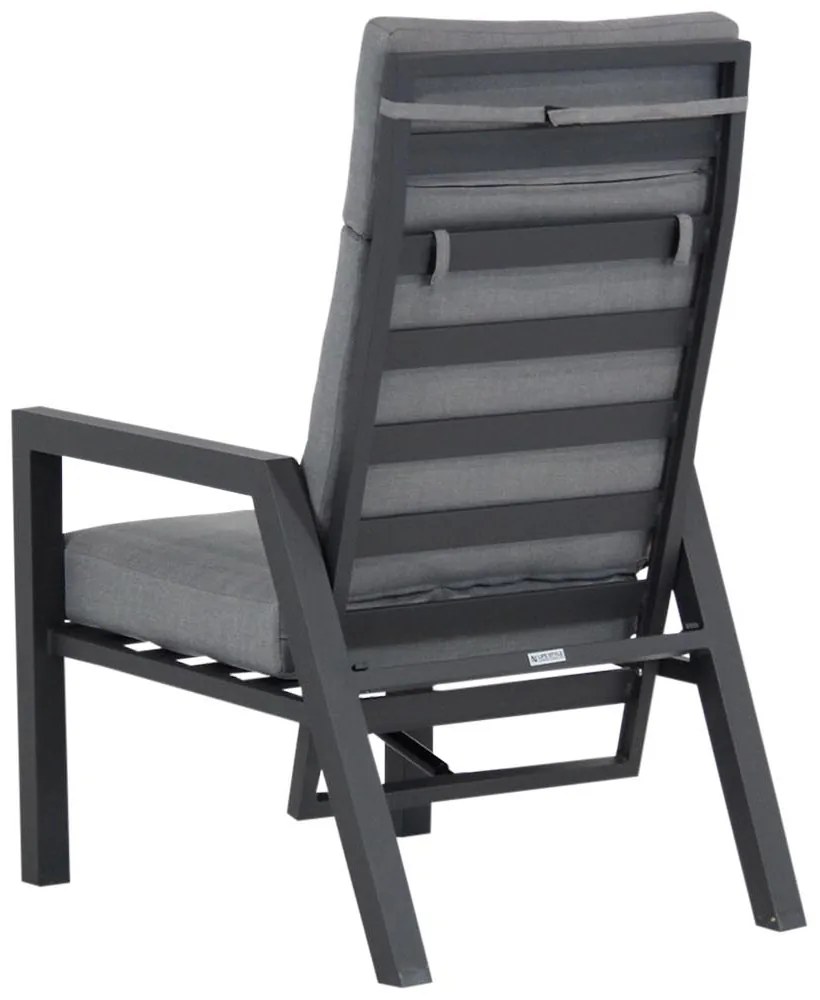 Tuinstoel Aluminium Grijs-antraciet Lifestyle Garden Furniture Belmond