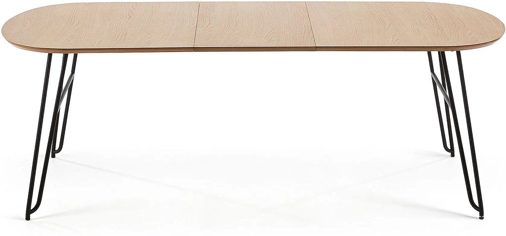 Kave Home Uitschuifbare Ovale Eettafel 'Novac' 170 - 320 x 100cm