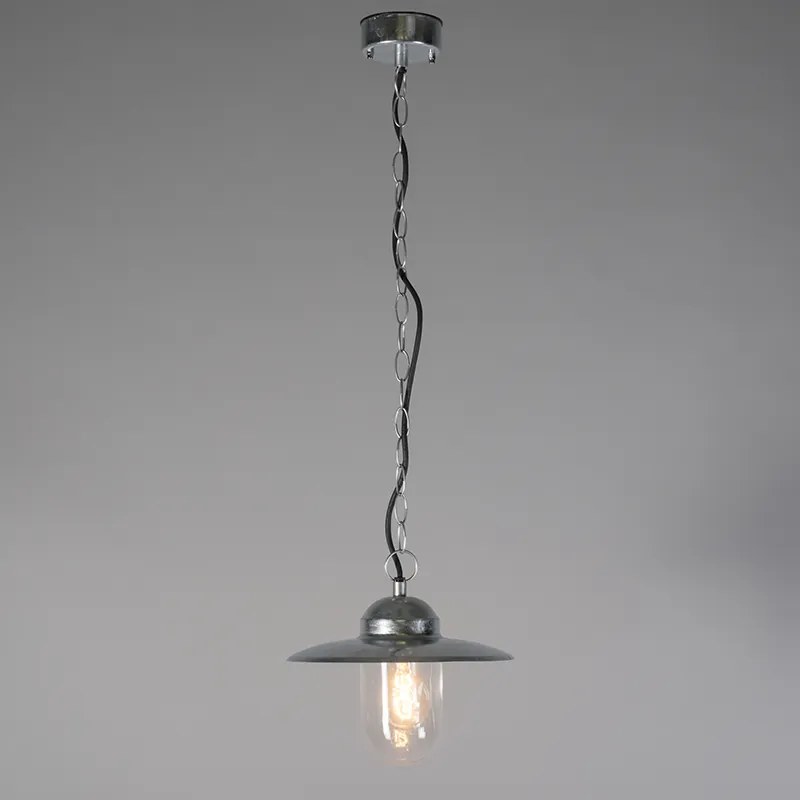 Industriële hanglamp zink IP44 - Munich