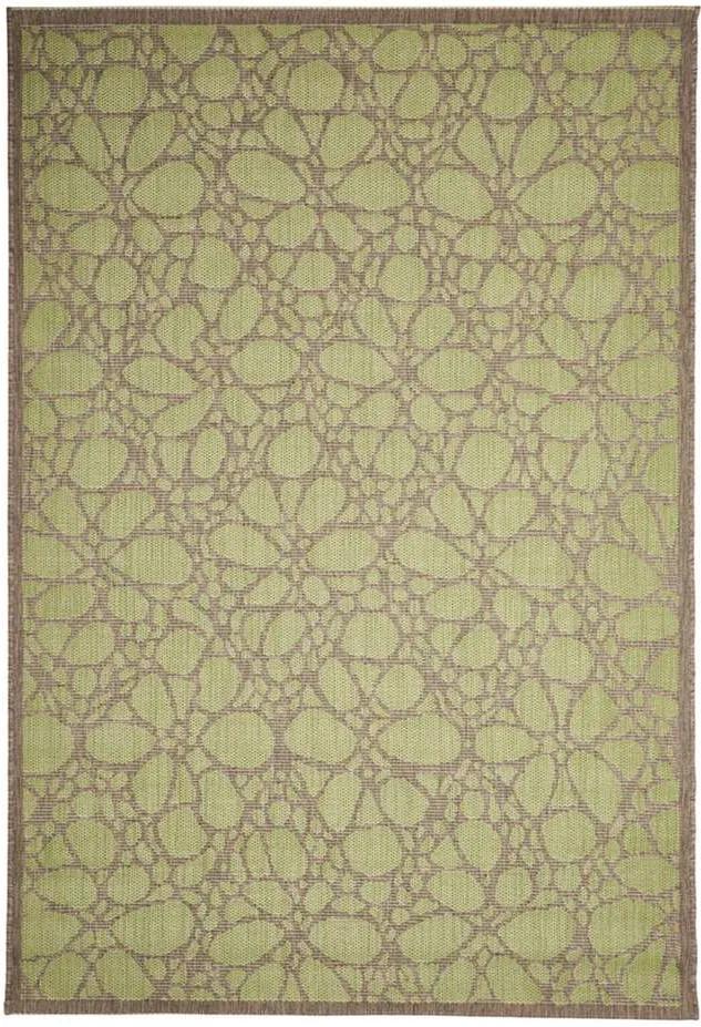 Floorita binnen/buitenvloerkleed Fiore - groen - 160x230 cm - Leen Bakker